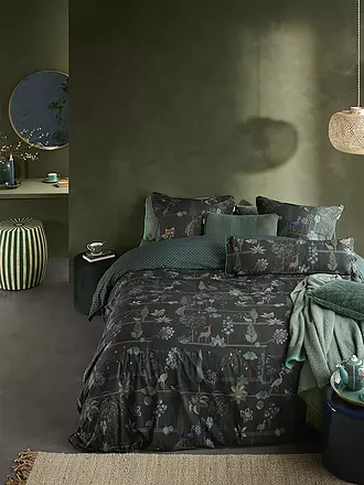 PIP STUDIO | Perkal Bettwäsche 70x90cm/140x200cm ALBERI Dark Green | 